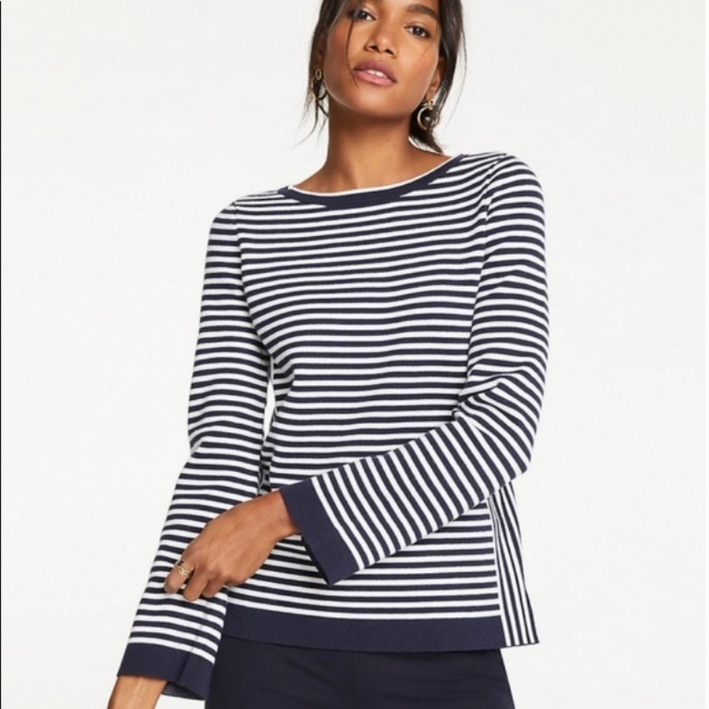 Ann Taylor Mixed Stripe Sweater